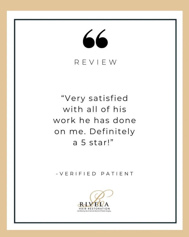 We’re always grateful for the kind words from our patients. At Rivela Hair Restoration, your trust means everything, and we’re committed to delivering results you’ll feel confident about.

Thank you for choosing us! 

#RivelaPlasticSurgery #TheWoodlands #TheWoodlandsPlasticSurgery #PlasticSurgeryHouston #BoardCertifiedPlasticSurgeon #TheWoodlandsTX #RivelaHairRestoration #HairRestoration #PatientTestimonial #FiveStarReview #HairRestorationSuccess #HappyPatients #RivelaHair