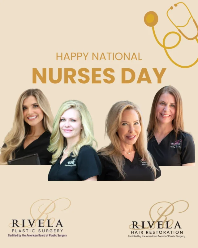 Happy National Nurses Day! We want to thank each of our incredible nurses, Abby, Regina, Brooklyn, and Angel, for all they do. We appreciate each of you!

#NationalNursesDay #NurseAppreciation #RivelaPlasticSurgery #RivelaHairRestoration #TheWoodlandsTX